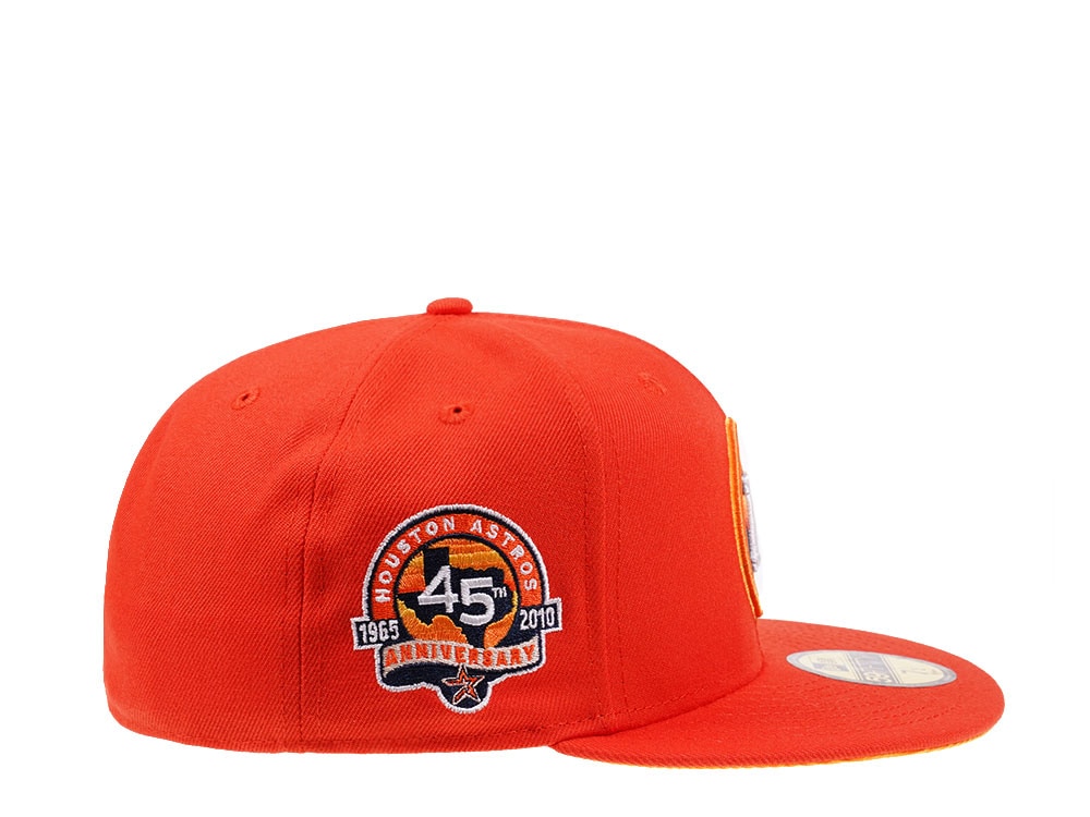 New Era Houston Astros Houston Astros 45th Anniversary Flash Orange Edition 59Fifty Fitted Casquette