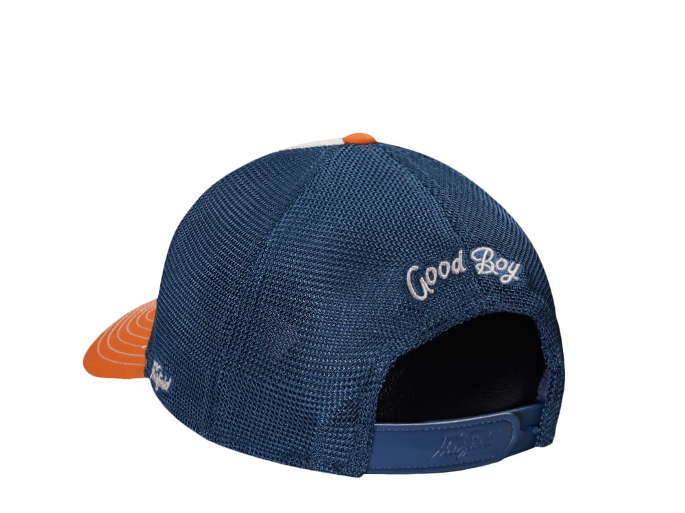 Hatfield Good Dog White Blue Trucker Snapback Casquette