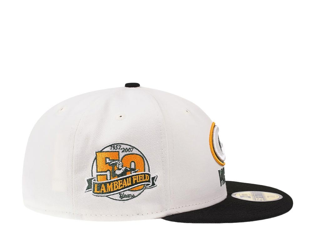 New Era Green Bay Packers 50th Anniversary Cream Dome Edition 59Fifty Fitted Casquette