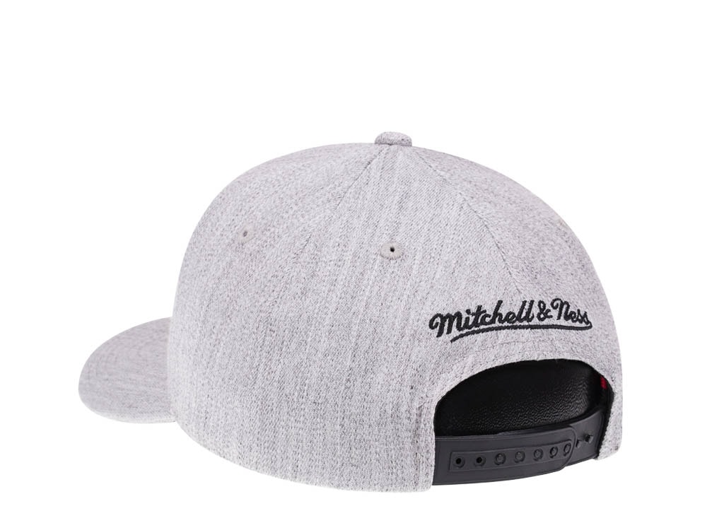 Mitchell & Ness Brooklyn Nets Heather Gray Red Line Flex Snapback Casquette