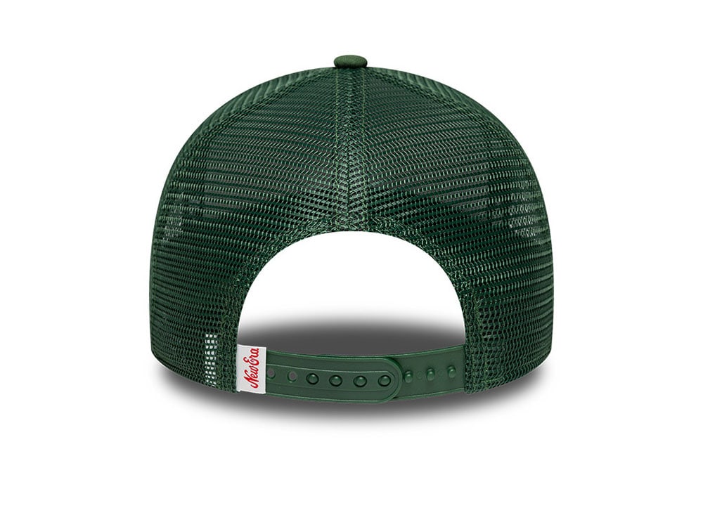 New Era Oval Foam Patch Dark Green Edition 9Forty A Frame Trucker Snapback Casquette