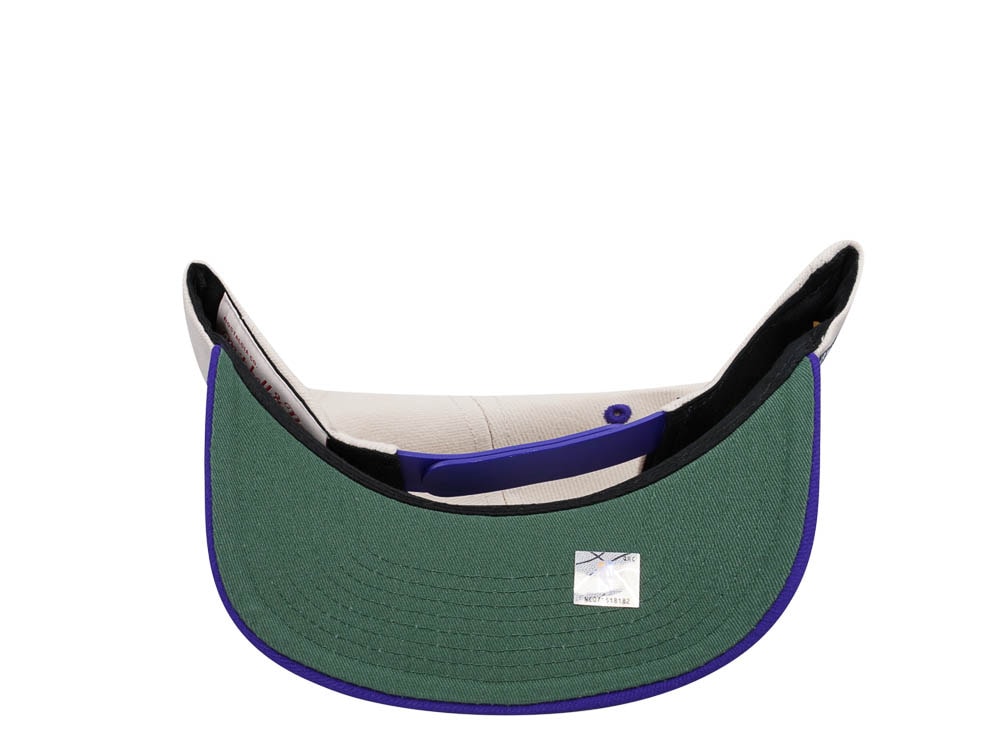 Mitchell & Ness Milwaukee Bucks Sail Off White Two Tone Snapback Casquette