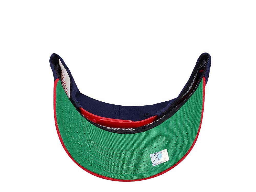 Mitchell & Ness Houston Rockets Shredder Stretch Hardwood Classic Red Flex Snapback Casquette