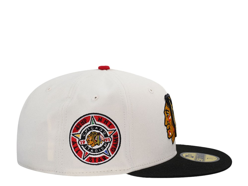 New Era Chicago Blackhawks All Star Game 1991 Chrome Two Tone Edition 59Fifty Fitted Casquette