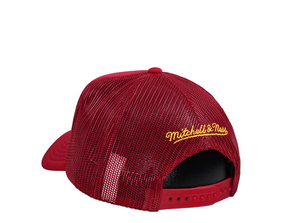 Mitchell & Ness Atlanta Hawks Red Billboard Trucker Snapback Casquette