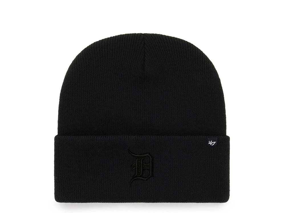 47 Brand Detroit Tigers All Black Edition Cuff Chapeaux