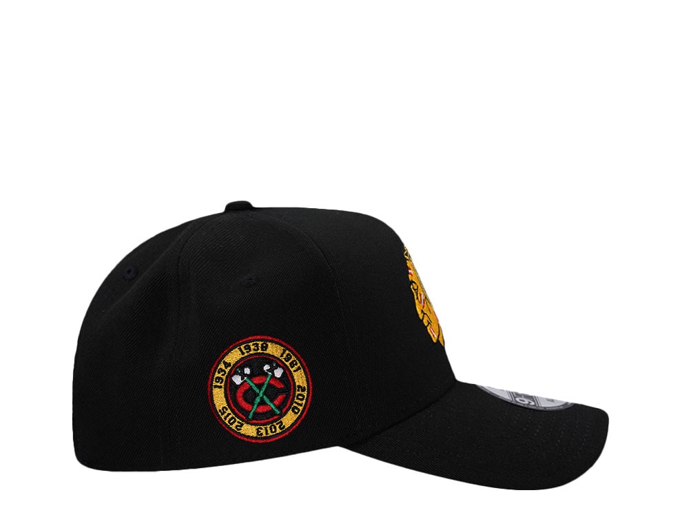 New Era Chicago Blackhawks Stanley Cup Champions Black Prime Edition 9Forty A Frame Snapback Casquette