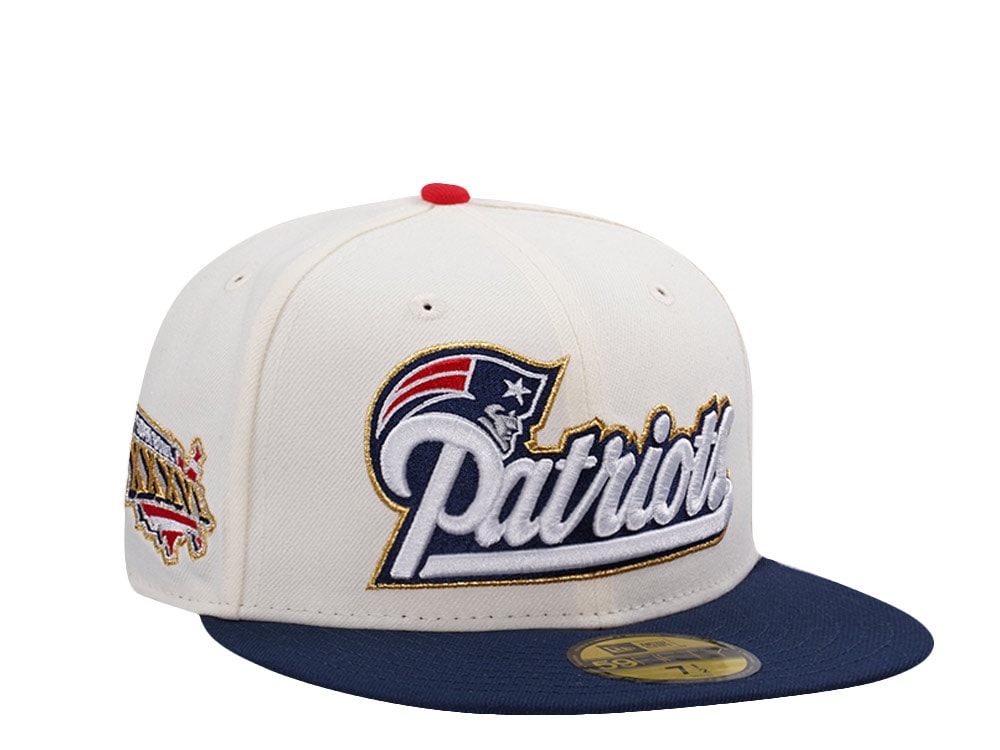 New Era New England Patriots Super Bowl XXXVI Chrome Two Tone Edition 59Fifty Fitted Casquette