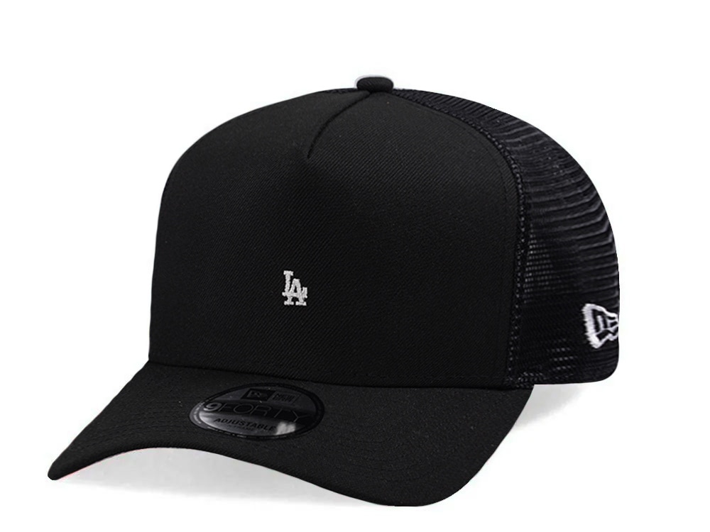 New Era Los Angeles Dodgers Micro Logo Black Edition 9Forty A Frame Trucker Snapback Casquette