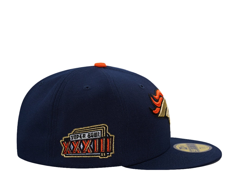 New Era Denver Broncos Super Bowl XXXIII Ocean Blue Prime Edition 59Fifty Fitted Casquette