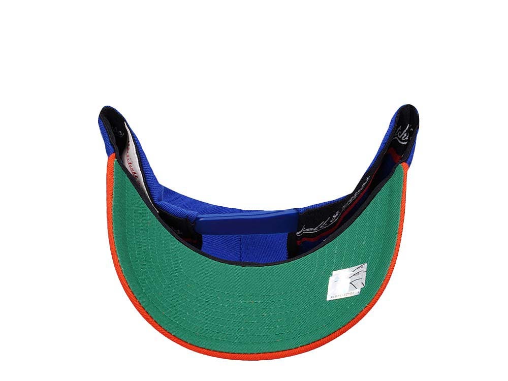 Mitchell & Ness New York Knicks Team Two Tone 2.0 Hardwood Classic Red Flex Snapback Casquette