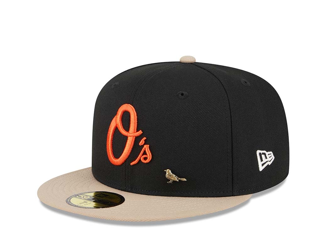 New Era Baltimore Orioles 50th Anniversary Varsity Pin Two Tone Edition 59Fifty Fitted Casquette