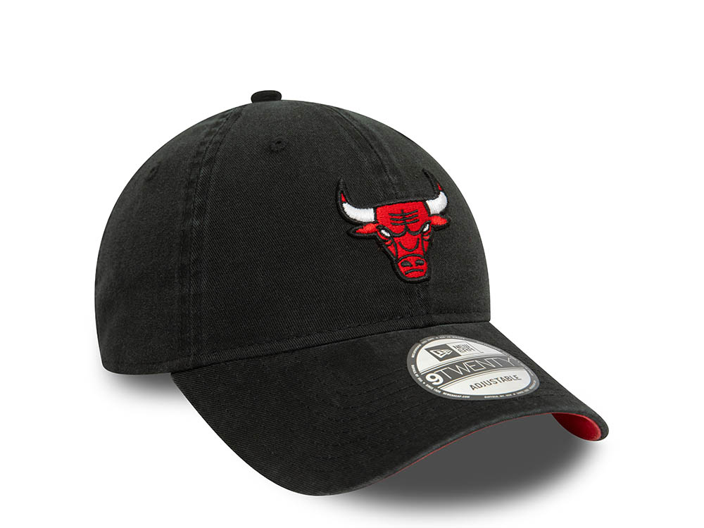 New Era Chicago Bulls Black 9Twenty Strapback Casquette