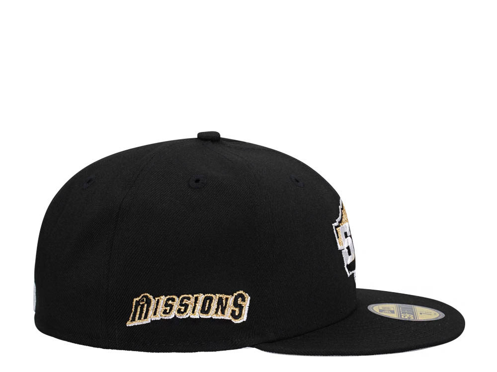 New Era San Antonio Missions Classic Black Edition 59Fifty Fitted Casquette