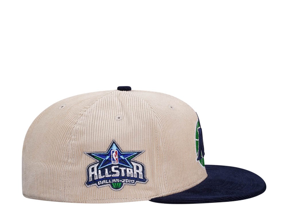 Mitchell & Ness Dallas Mavericks All Star 2010 Two Tone Hardwood Classic Cord Edition Dynasty Fitted Casquette