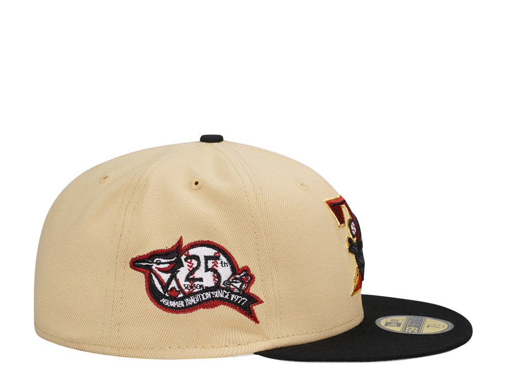 New Era Toronto Blue Jays 25th Anniversary Vegas Gold Two Tone Edition 59Fifty Fitted Casquette