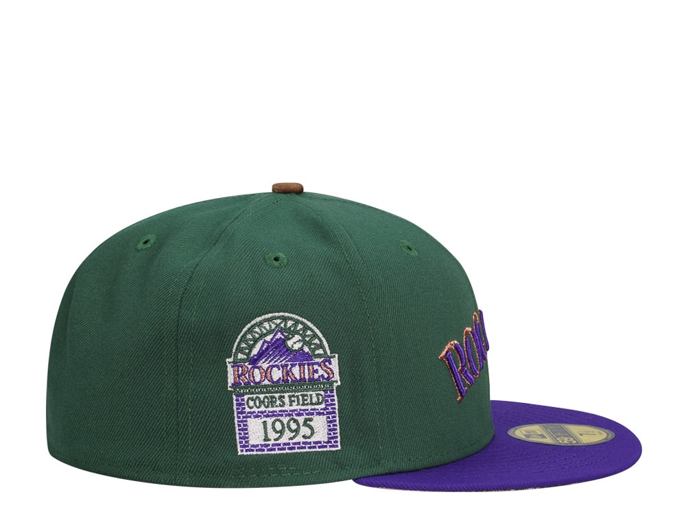 New Era Colorado Rockies Coors Field 1995 Purple Realtree Two Tone Edition 59Fifty Fitted Casquette