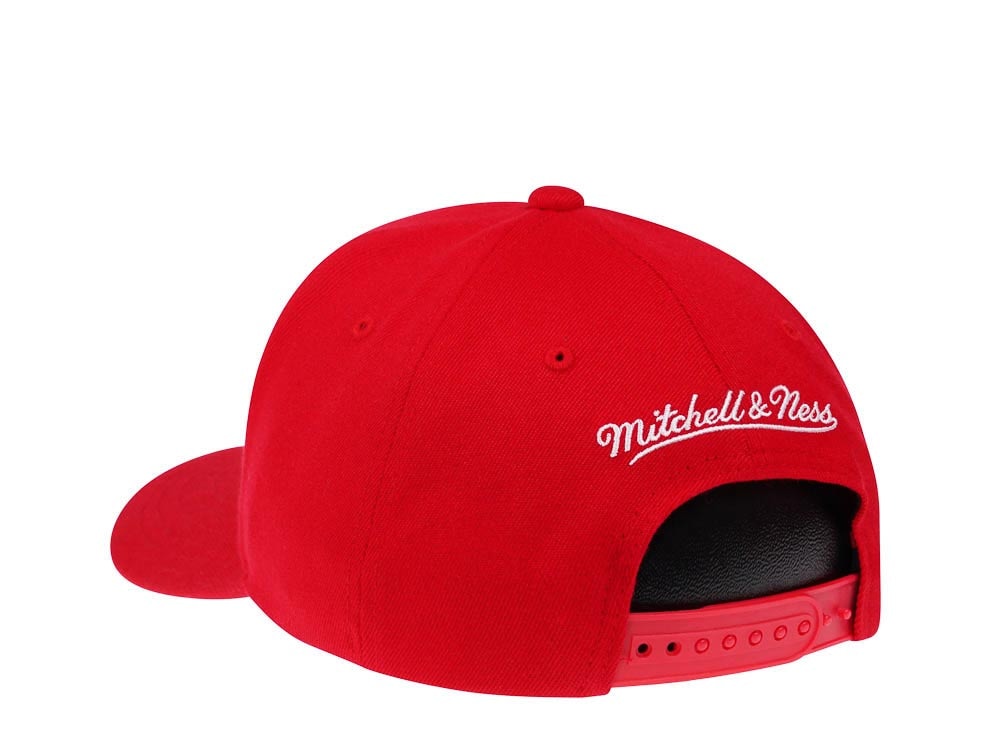 Mitchell & Ness Los Angeles Clippers Team Ground Red Line Solid Flex Snapback Casquette