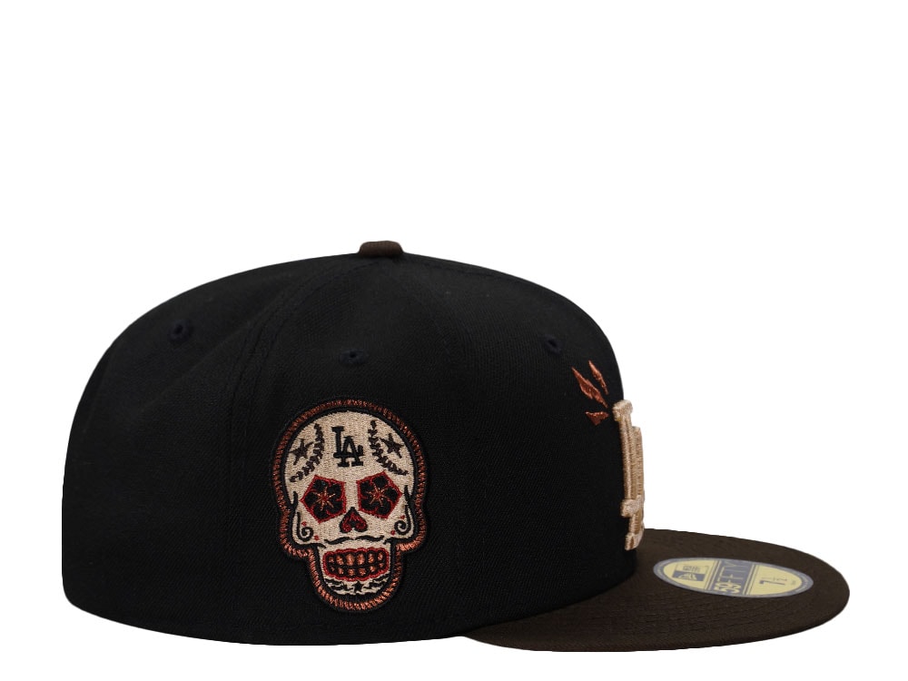 New Era Los Angeles Dodgers Skull Black Two Tone Edition 59Fifty Fitted Casquette