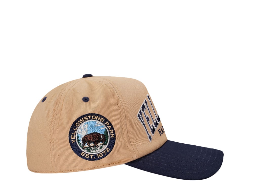American Needle Yellowstone National Park Roscoe Beige Snapback Casquette