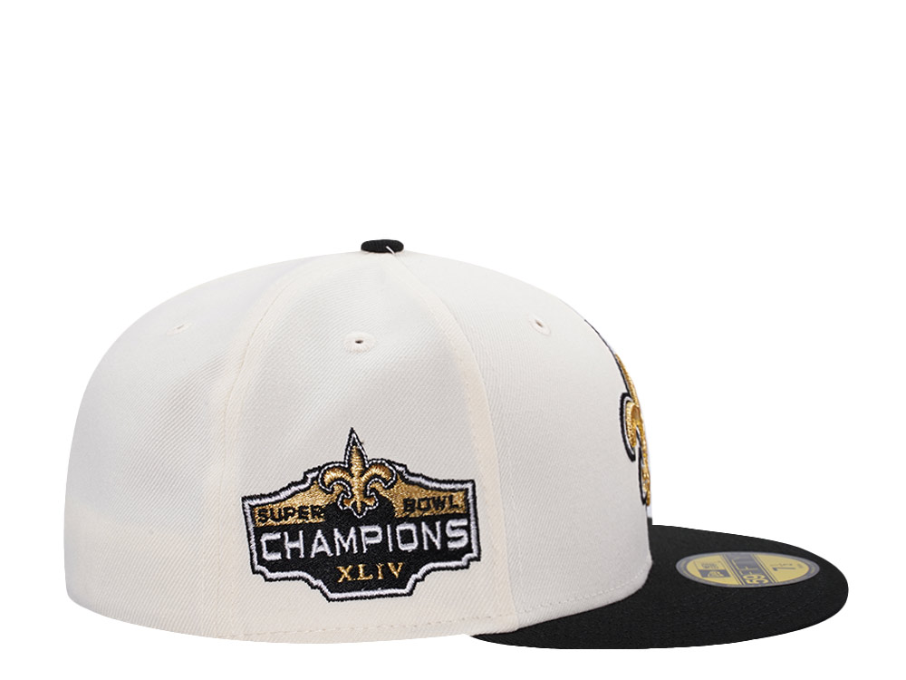 New Era New Orleans Saints Super Bowl XLIV Chrome Two Tone Edition 59Fifty Fitted Casquette