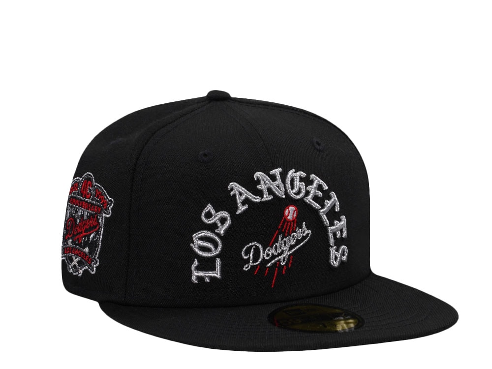 New Era Los Angeles Dodgers 40th Anniversary Script Black Prime Edition 59Fifty Fitted Casquette