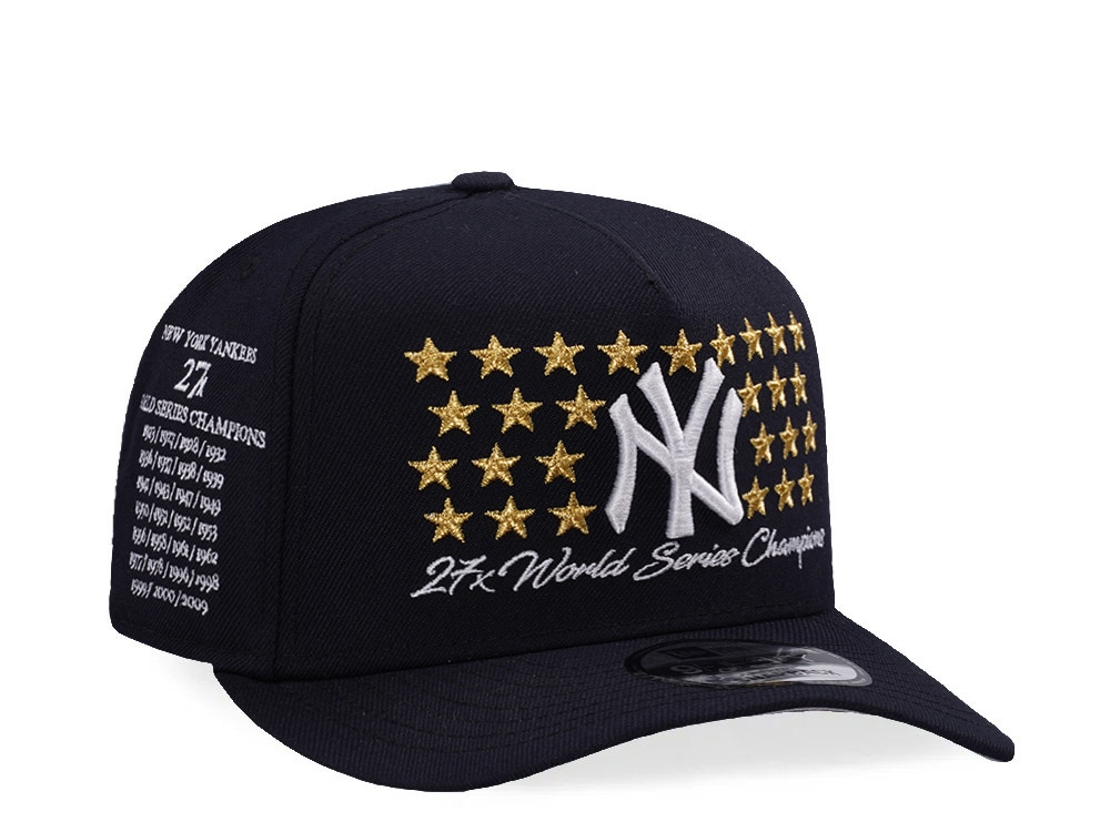 New Era New York Yankees 27x World Series Champions Navy Prime Edition 9Fifty A Frame Snapback Casquette