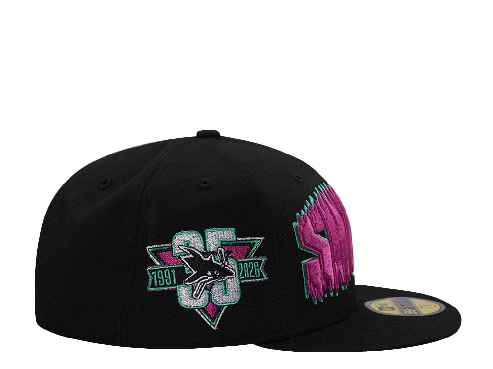 New Era San Jose Sharks 35th Anniversary Black Prime Edition 59Fifty Fitted Casquette