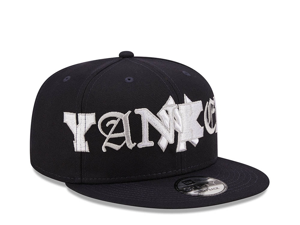 New Era New York Yankees Team Typography 9Fifty Snapback Casquette