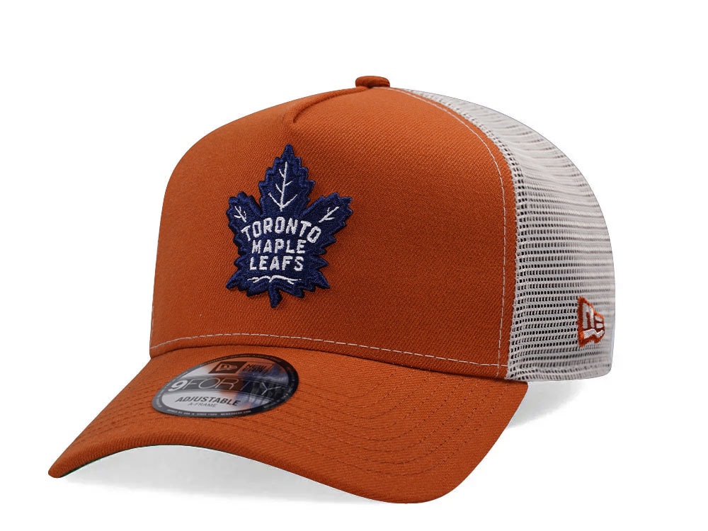 New Era Toronto Maple Leafs Classic Rust Trucker Edition 9Forty A Frame Snapback Casquette