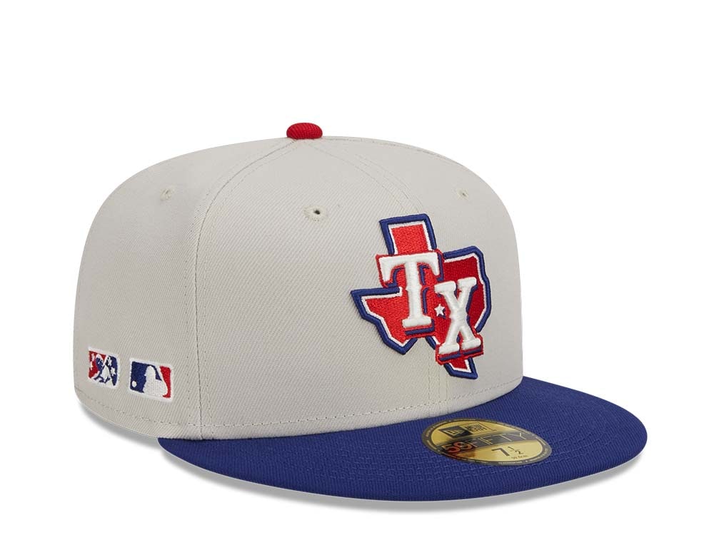 New Era Texas Rangers Farm Team Stone Throwback Two Tone Edition 59Fifty Fitted Casquette