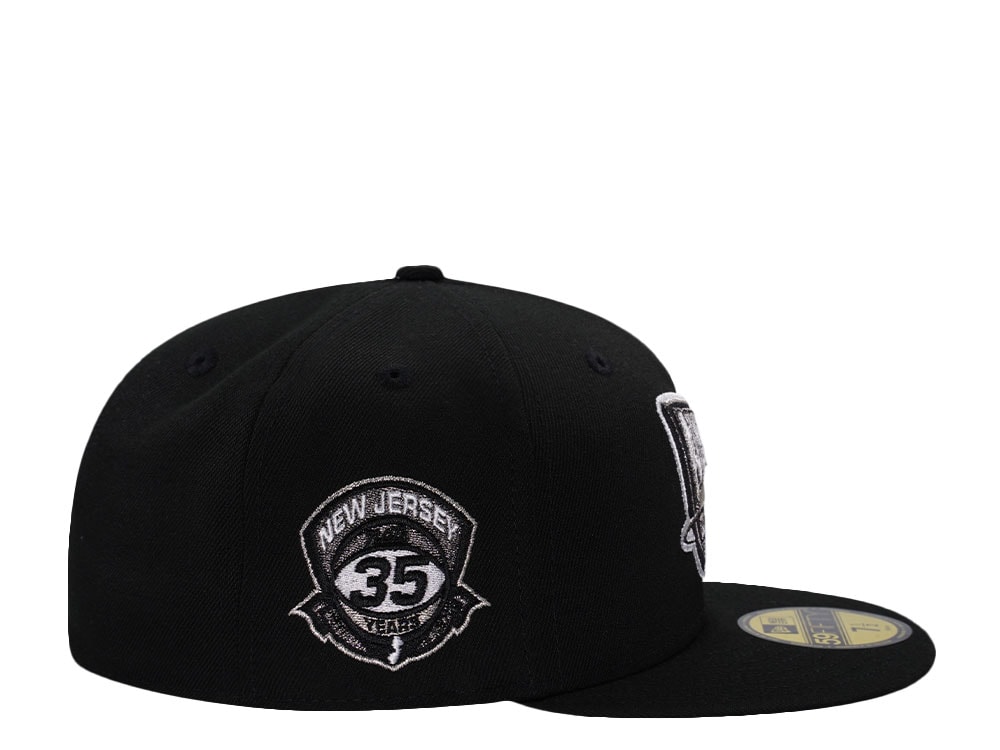 New Era New Jersey Nets 35th Anniversary Black Prime Edition 59Fifty Fitted Casquette