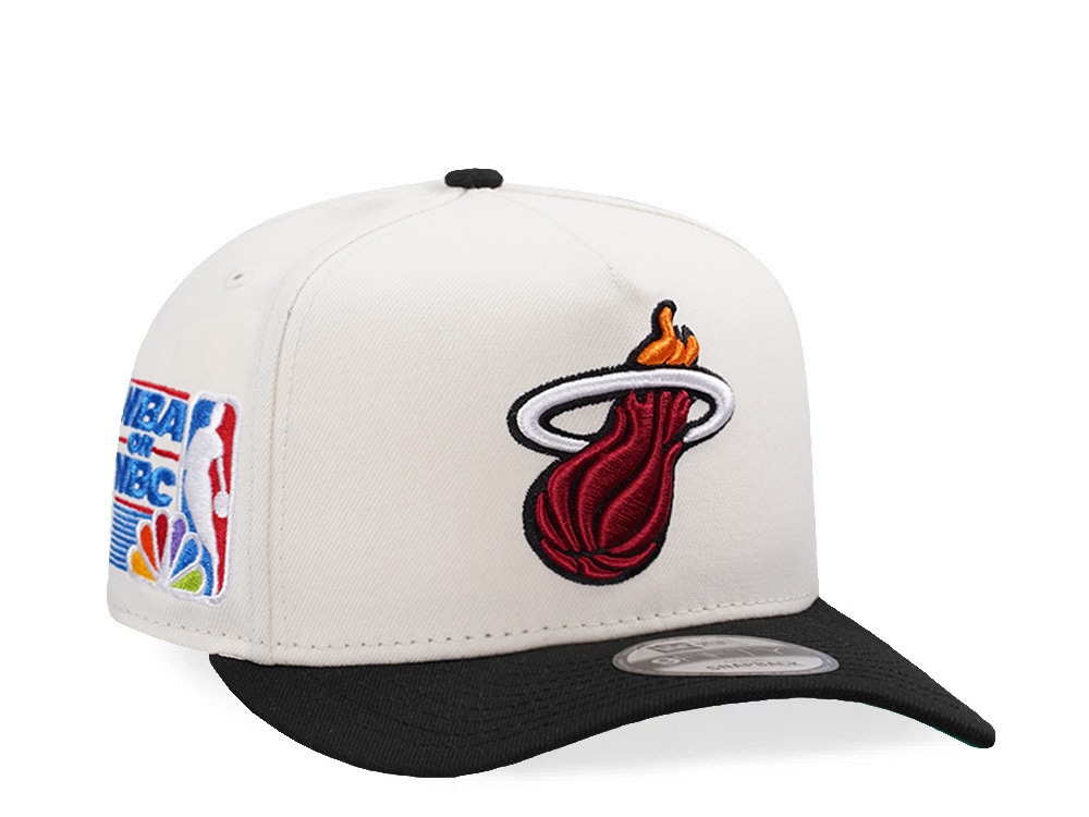 New Era Miami Heat NBA on NBA Chrome Two Tone Edition 9Fifty A Frame Snapback Casquette