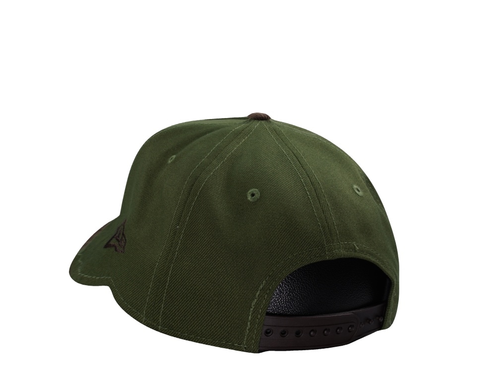 New Era New York Yankees World Series 2000 Rifle Green Walnut Corduroy Two Tone Edition 9Forty A Frame Snapback Casquette