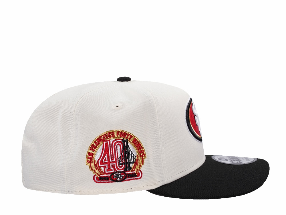 New Era San Francisco 49ers 40th Anniversary Chrome Two Tone Edition 9Fifty A Frame Snapback Casquette