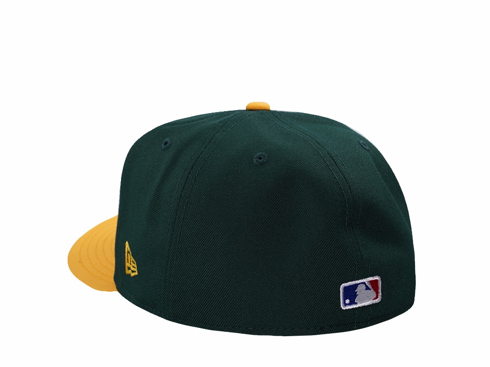 New Era Oakland Athletics Dark Green Two Tone Edition 59Fifty Pre Curved Fitted Casquette