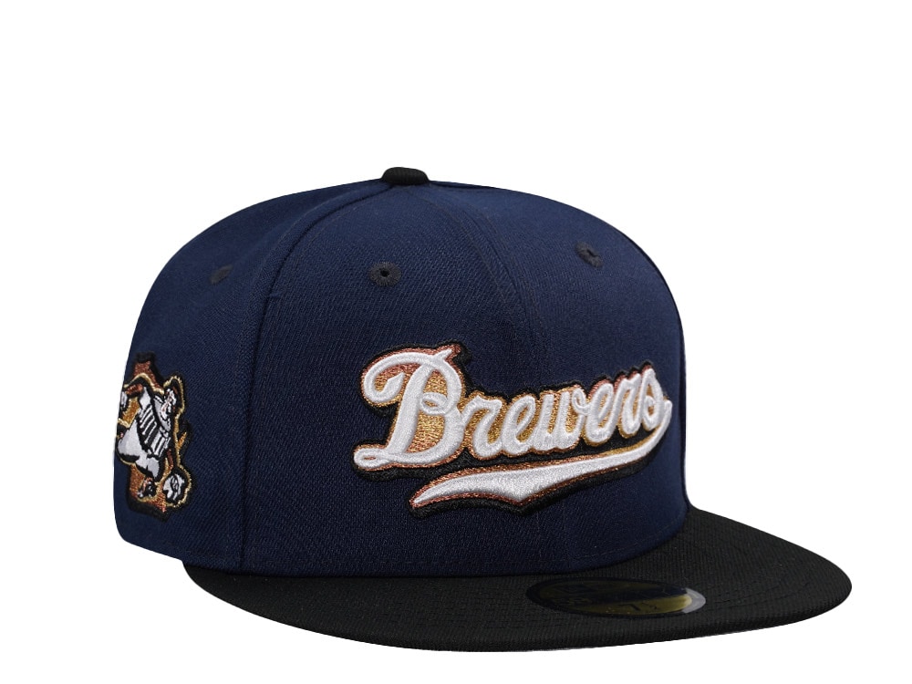 New Era Milwaukee Brewers City Connect Ocean Blue Two Tone Edition 59Fifty Fitted Casquette