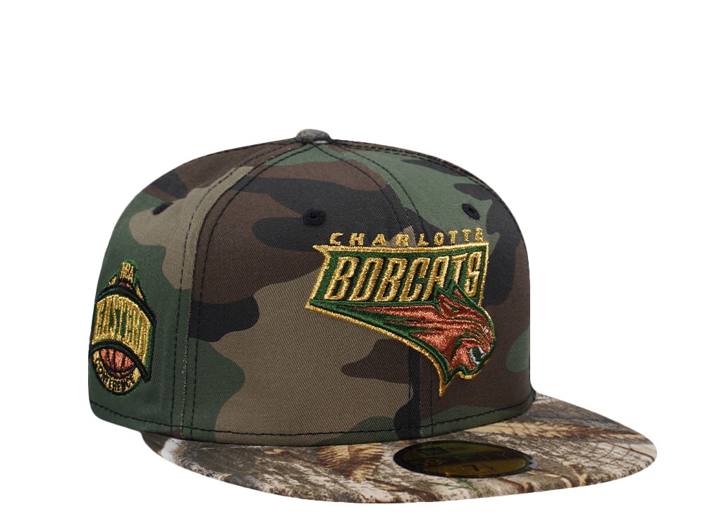 New Era Charlotte Bobcats Camo Two Tone Edition 59Fifty Fitted Casquette