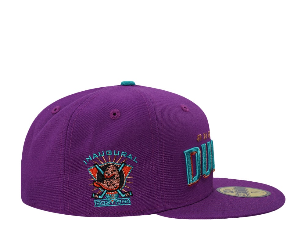 New Era Anaheim Ducks Inaugural Season Purple Prime Edition 59Fifty Fitted Casquette