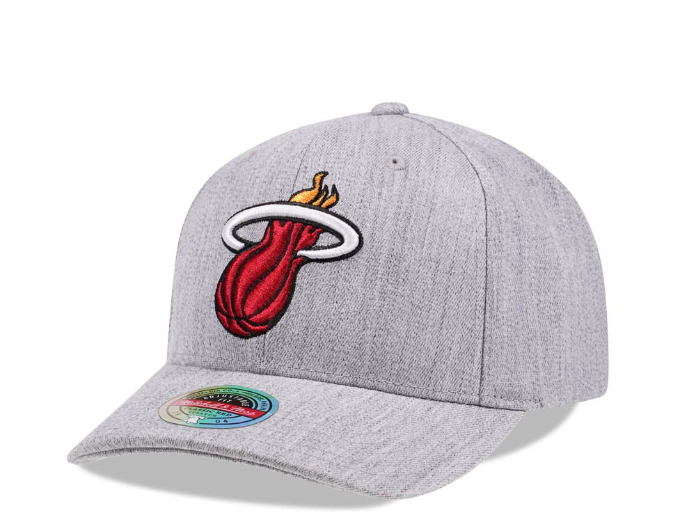 Mitchell & Ness Miami Heat Heather Red Line Flex Snapback Casquette