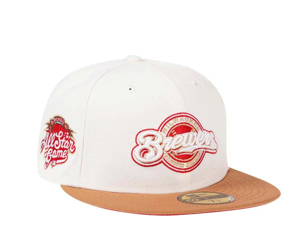 New Era Milwaukee Brewers All Star Game 2002 Creame Dome Edition 59Fifty Fitted Casquette