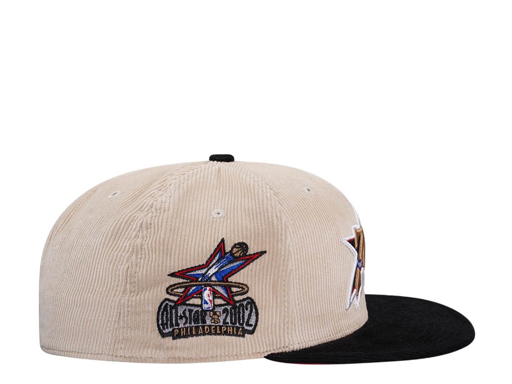 Mitchell & Ness Philadelphia 76ers All Star 2002 Two Tone Hardwood Classic Cord Edition Dynasty Fitted Casquette