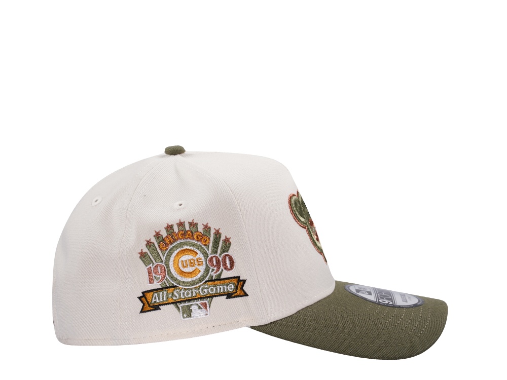 New Era Chicago Cubs All Star Game 1990 Cream Two Tone Edition 9Forty A Frame Snapback Casquette