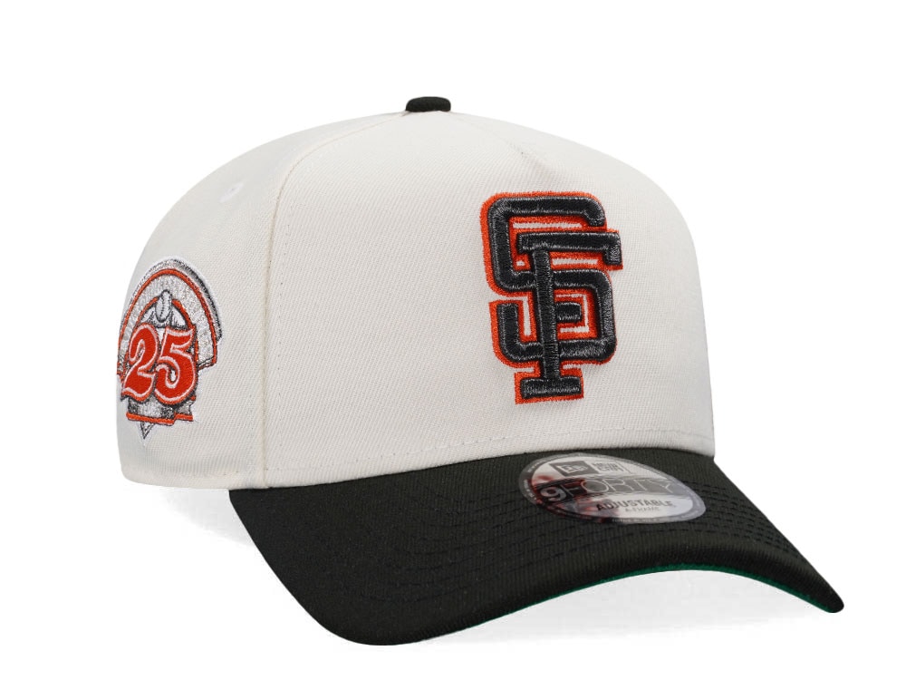 New Era San Francisco Giants 25th Anniversary Chrome Throwback Two Tone Edition 9Forty A Frame Snapback Casquette