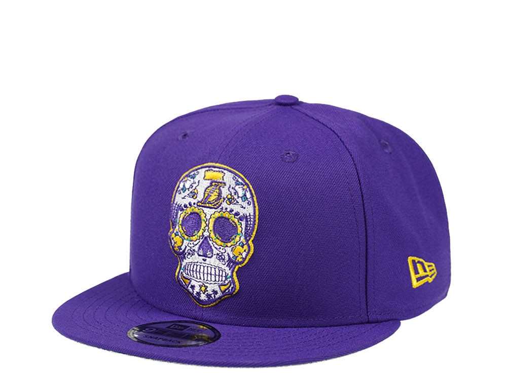 New Era Los Angeles Lakers Purple Skull Edition 9Fifty Snapback Casquette