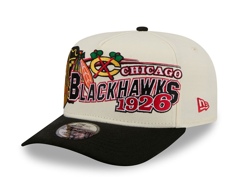 New Era Chicago Blackhawks Classic Logo Two Tone Edition 9Fifty A Frame Snapback Casquette