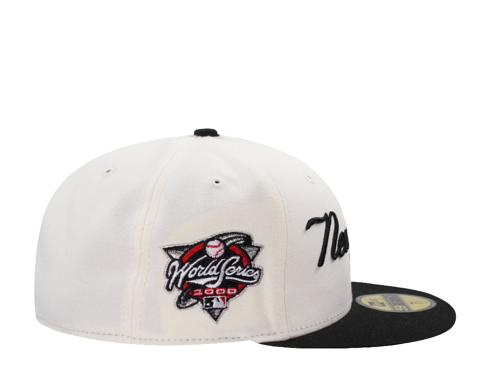 New Era New York Yankees World Series 2000 Script Chrome Two Tone Edition 59Fifty Fitted Casquette