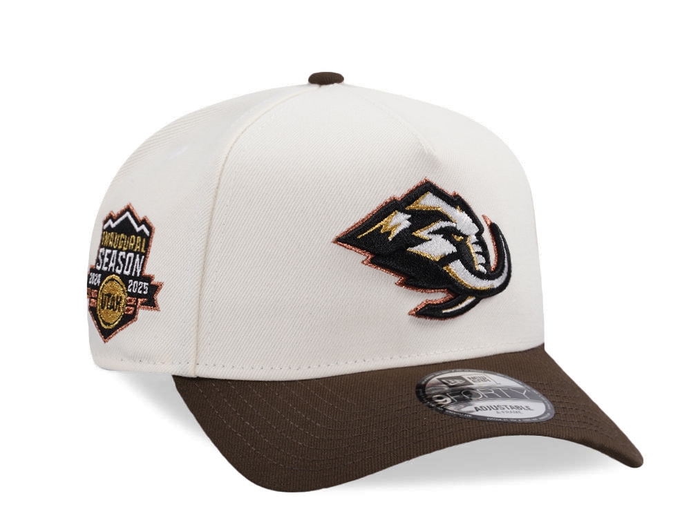 New Era Utah Mammoth Inaugural Season Chrome Two Tone Edition 9Forty A Frame Snapback Casquette