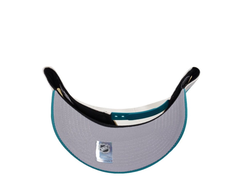 New Era Anaheim Ducks 10th Anniversary Chrome Aqua Two Tone Edition 9Forty A Frame Snapback Casquette