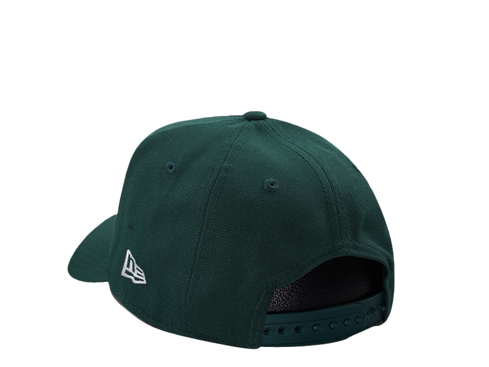 New Era New York Yankees Micro Script Dark Green Prime Edition 9Forty A Frame Snapback Casquette